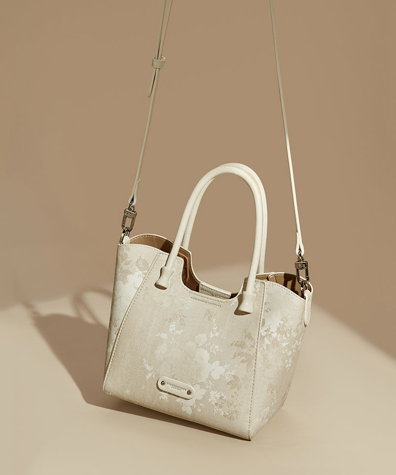 New Fashion Print 2025 Tote Large Capacity Bag Apricot
