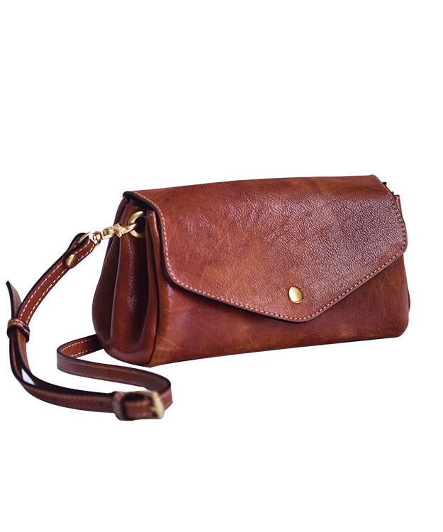 Khaki Durable Bag Cross-body Solid Leather Botique