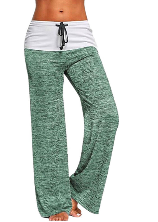 SampleCasual Grey Drawstring Patchwork Cotton Pants Summer