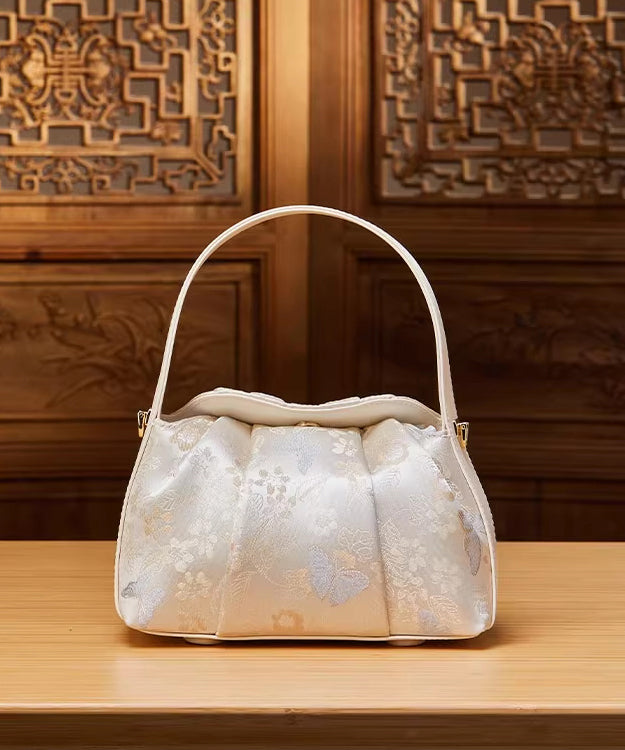 Style Bag Jacquard Tote Chinese Beige Versatile