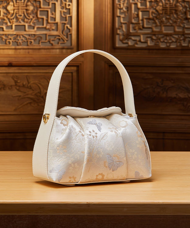 Style Bag Jacquard Tote Chinese Beige Versatile