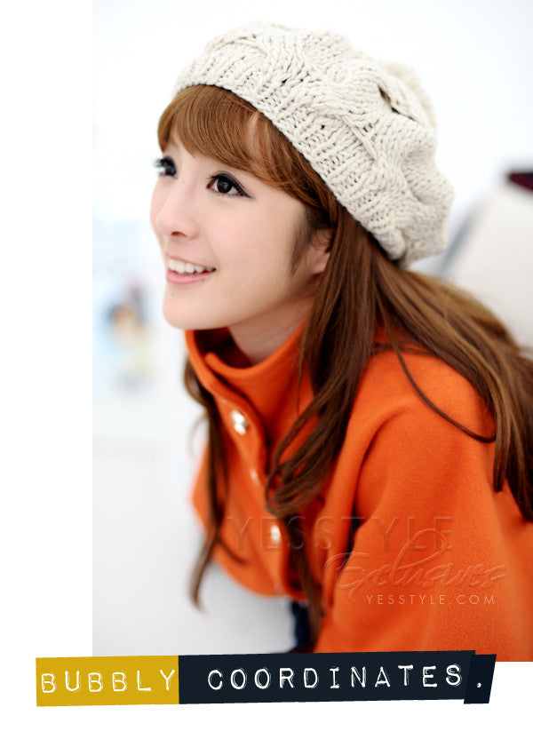 Cable Knit Beret