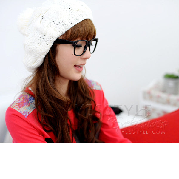 Knit Cable Beret