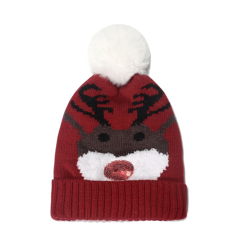 Sample Christmas Pom Pom Knit Beanie