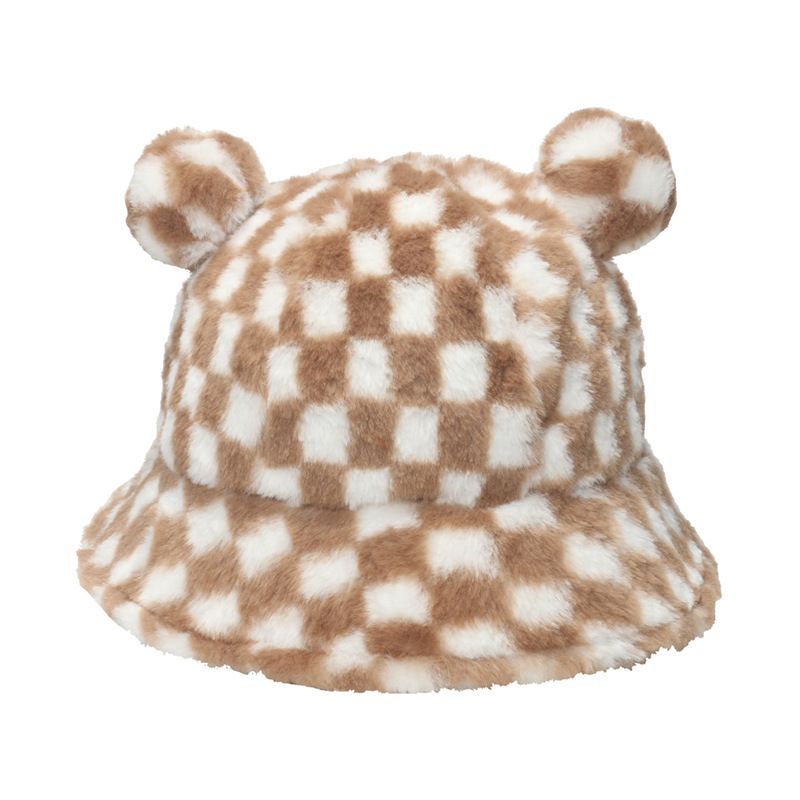 Sample Bear Ear Faux Shearling Bucket Hat