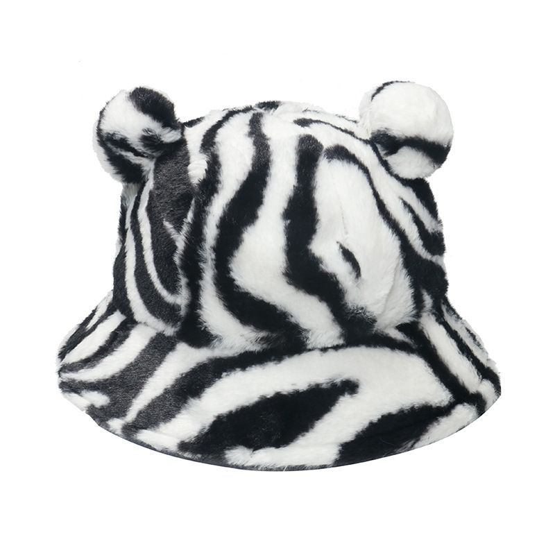 Sample Bear Ear Faux Shearling Bucket Hat