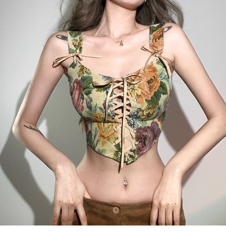 Wholesale Sample Floral Corset Top