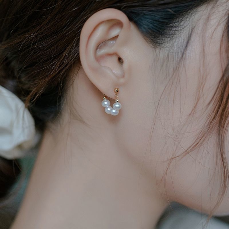 Faux / Pearl Clip-On Earring Drop