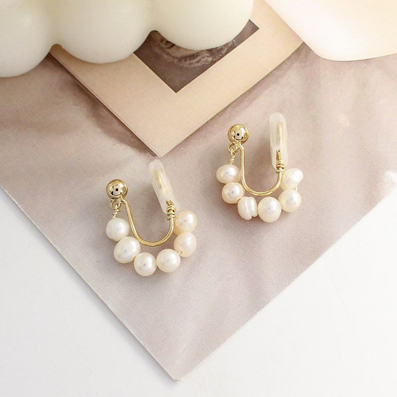 Faux / Pearl Clip-On Earring Drop