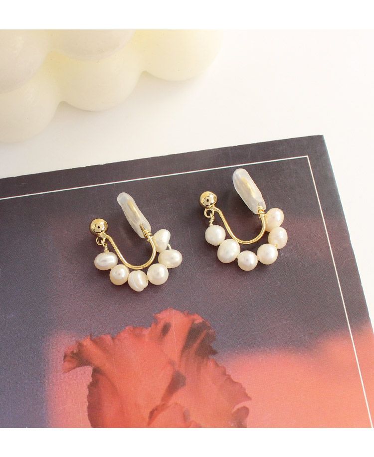 Faux / Pearl Clip-On Earring Drop