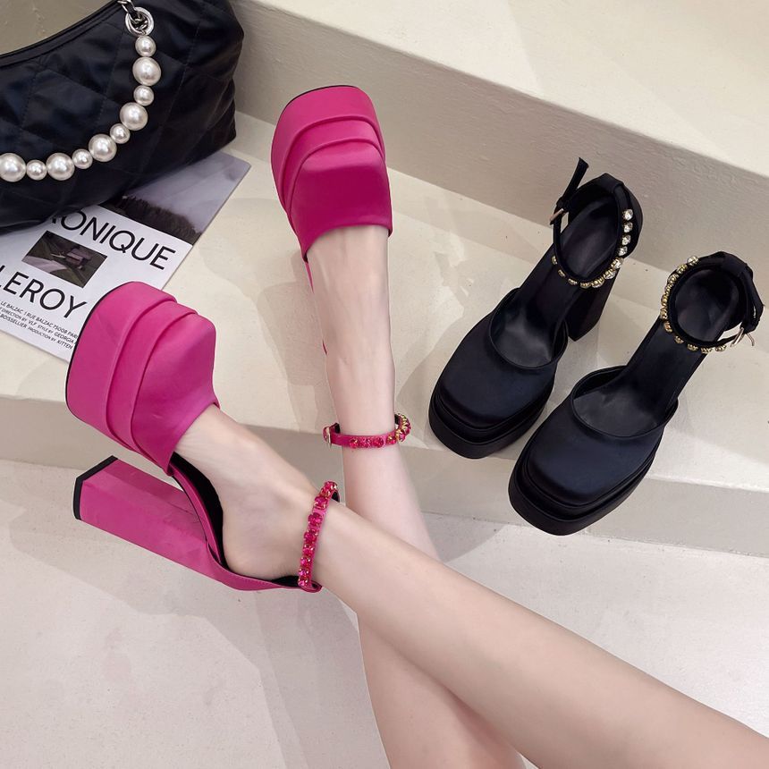 Sandals Platform Chunky-Heel