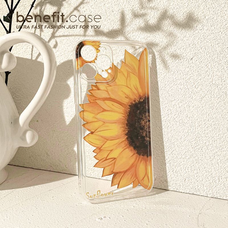 Sample Sunflower Transparent Phone Case