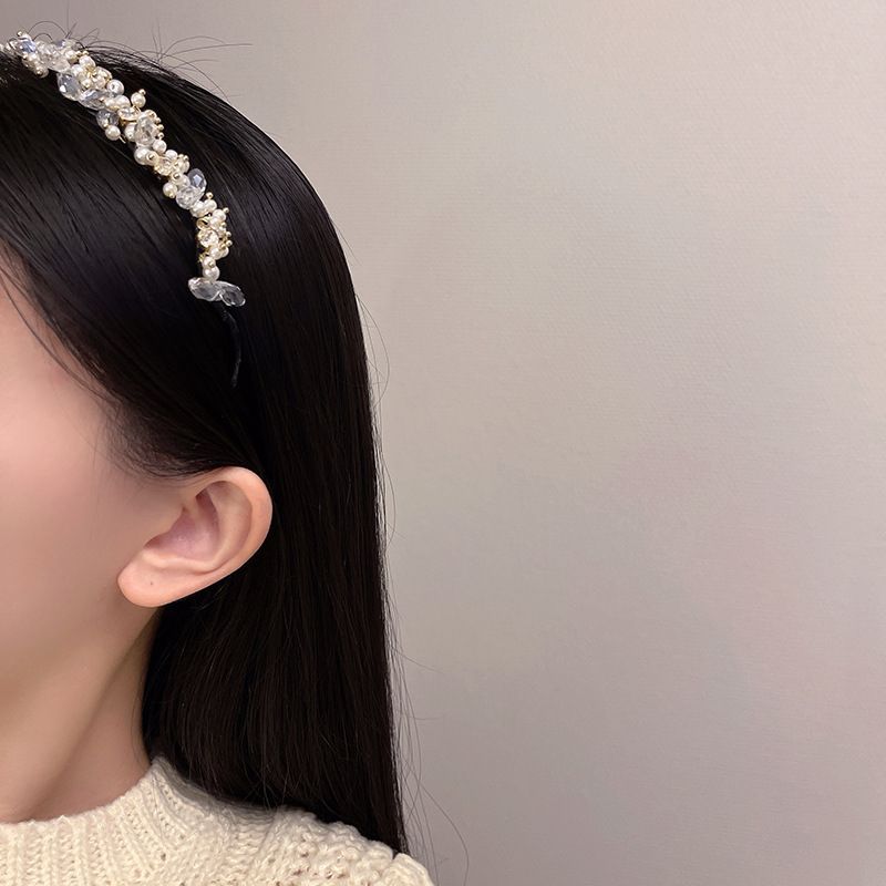Pearl Crystal Faux Headband
