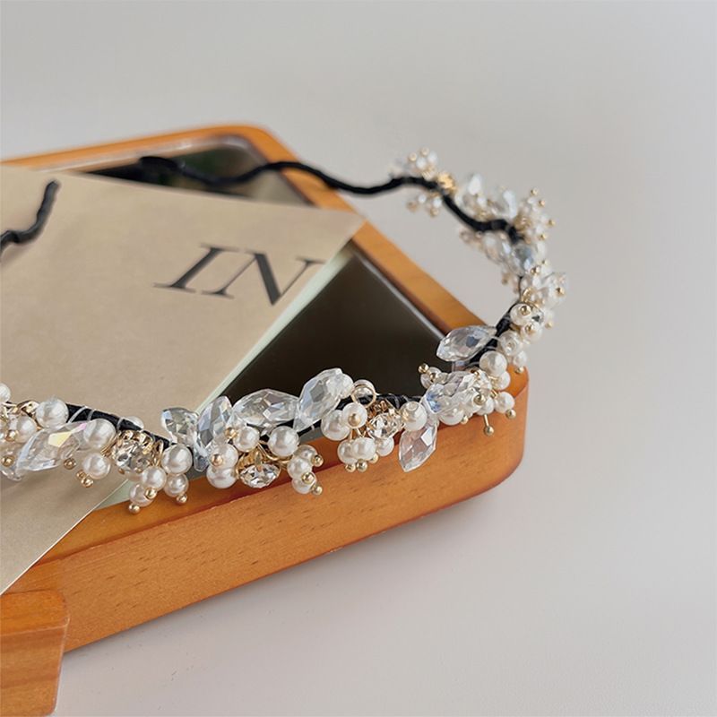 Pearl Crystal Faux Headband