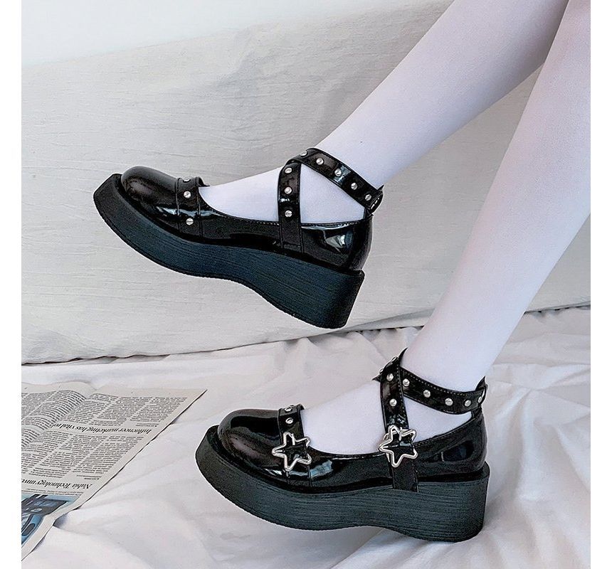 Platform Mary Jane Shoes