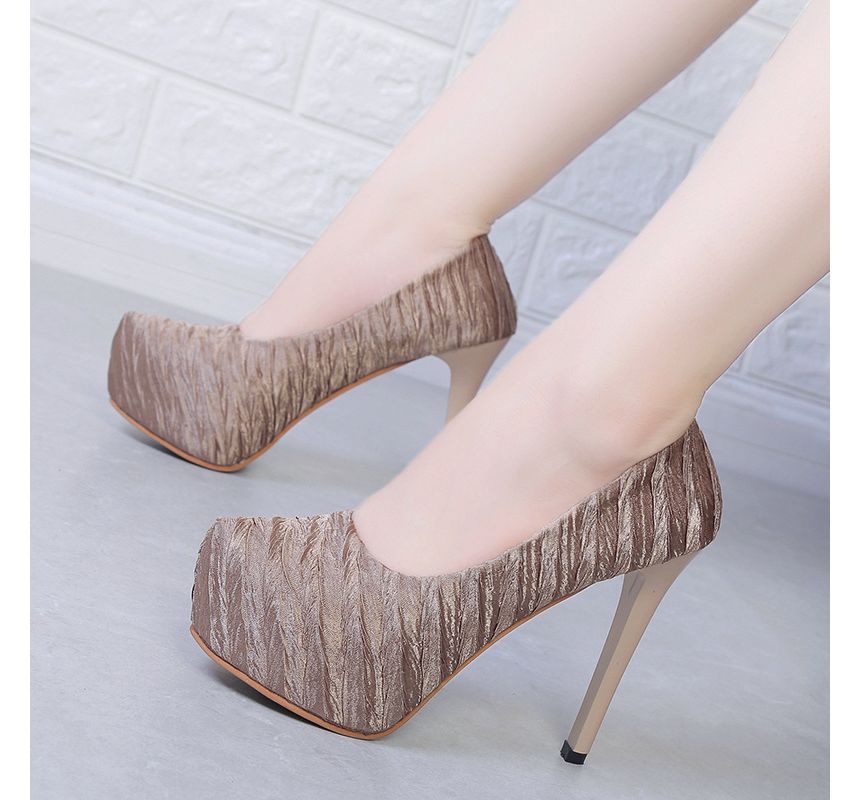 Stiletto Heel Platform Pumps