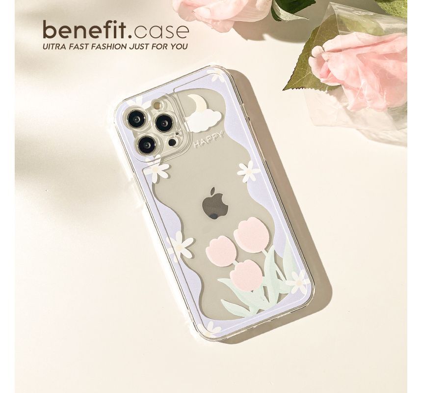 Sample Flower Transparent Phone Case