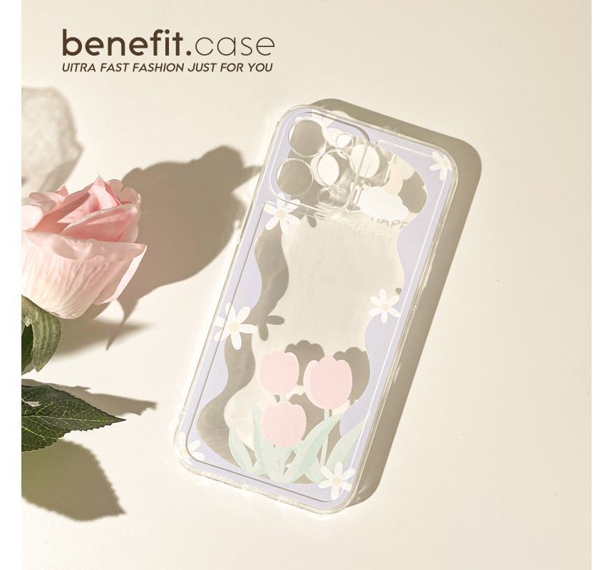 Sample Flower Transparent Phone Case
