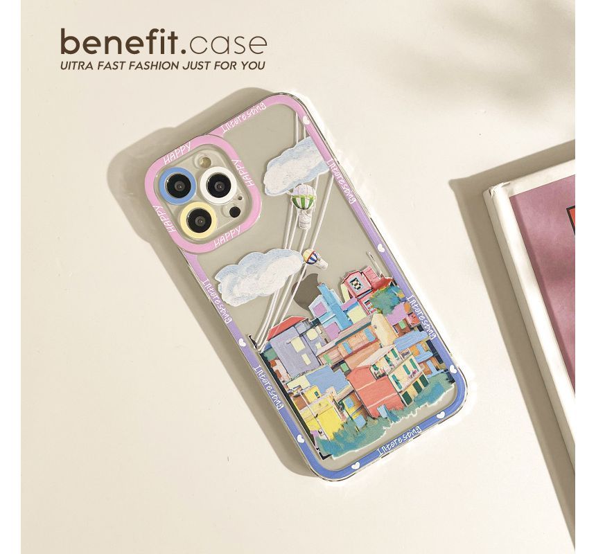 Sample City Print Transparent Phone Case