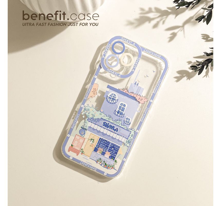 Sample House Print Transparent Phone Case