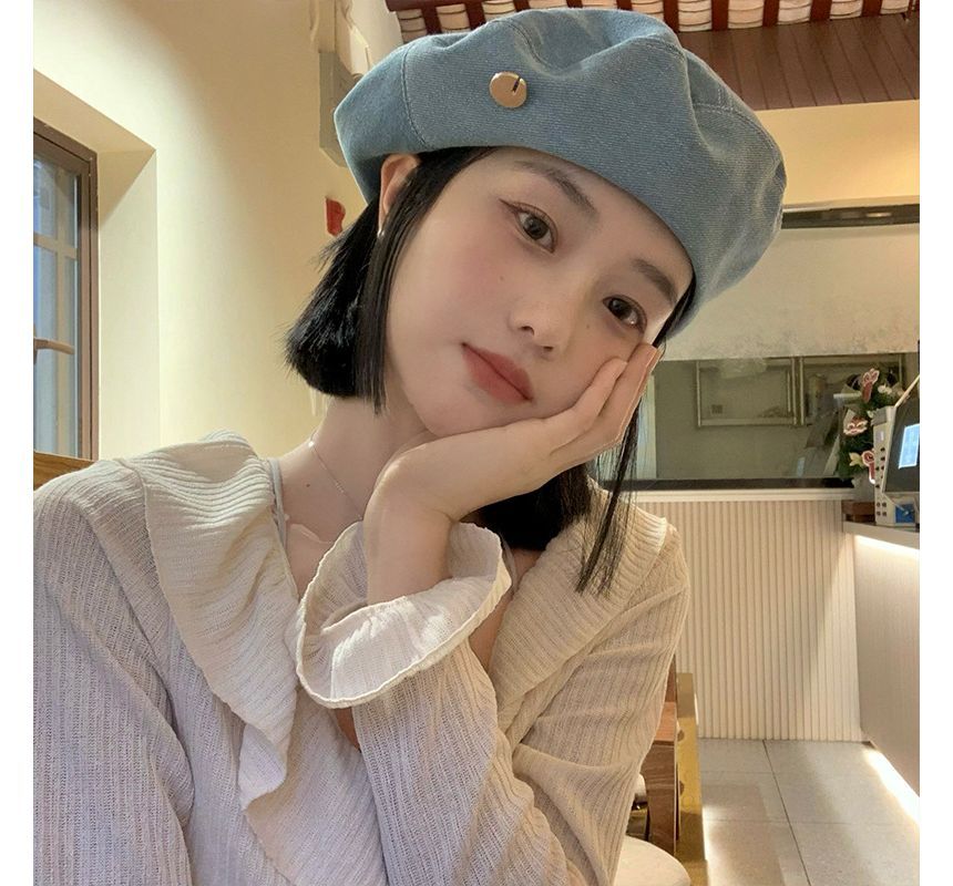 Sample Denim Beret