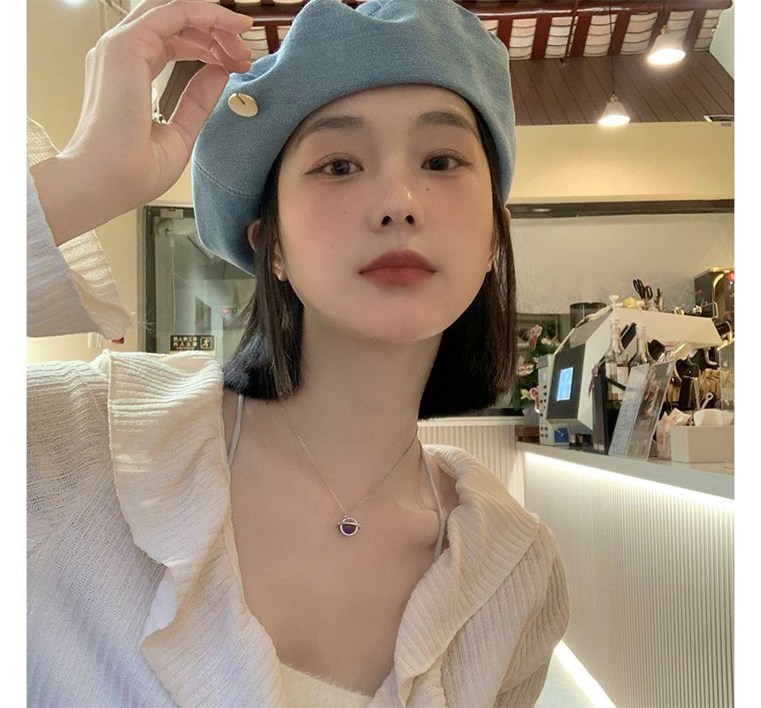 Sample Denim Beret