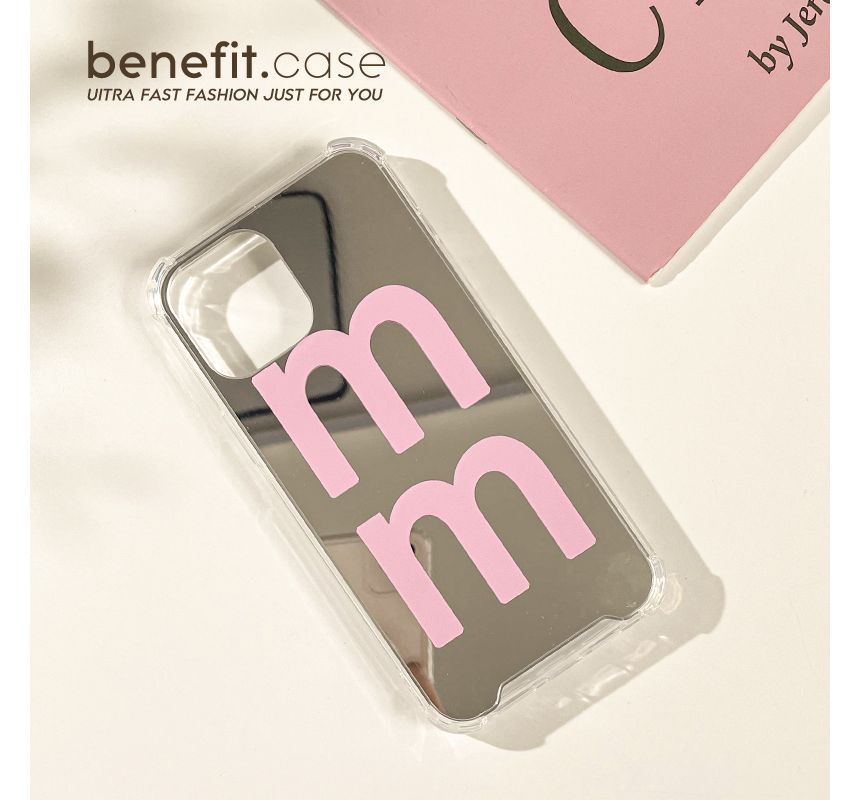 Lettering Case Phone Mirrored