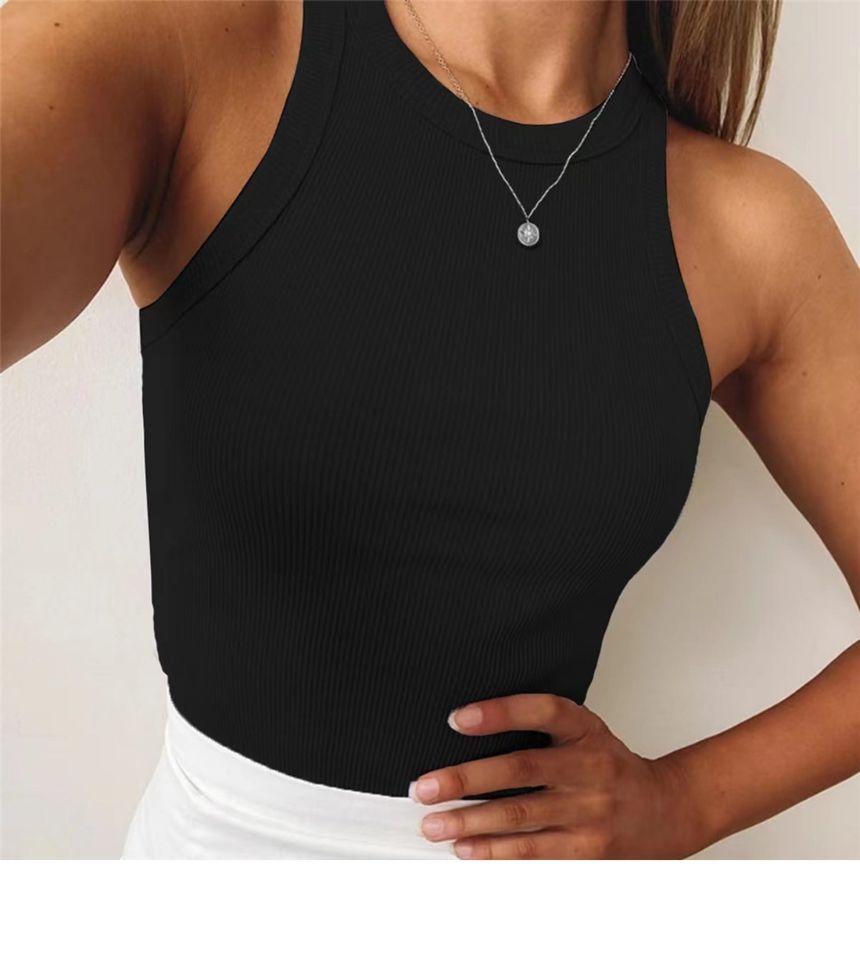 Tank Top Plain Cropped
