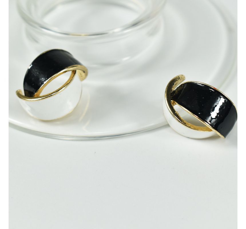 Sample Curve Glaze Alloy Earring