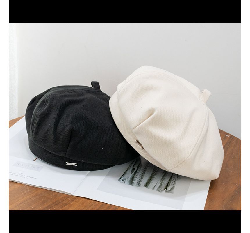 Sample Metal Tag Beret