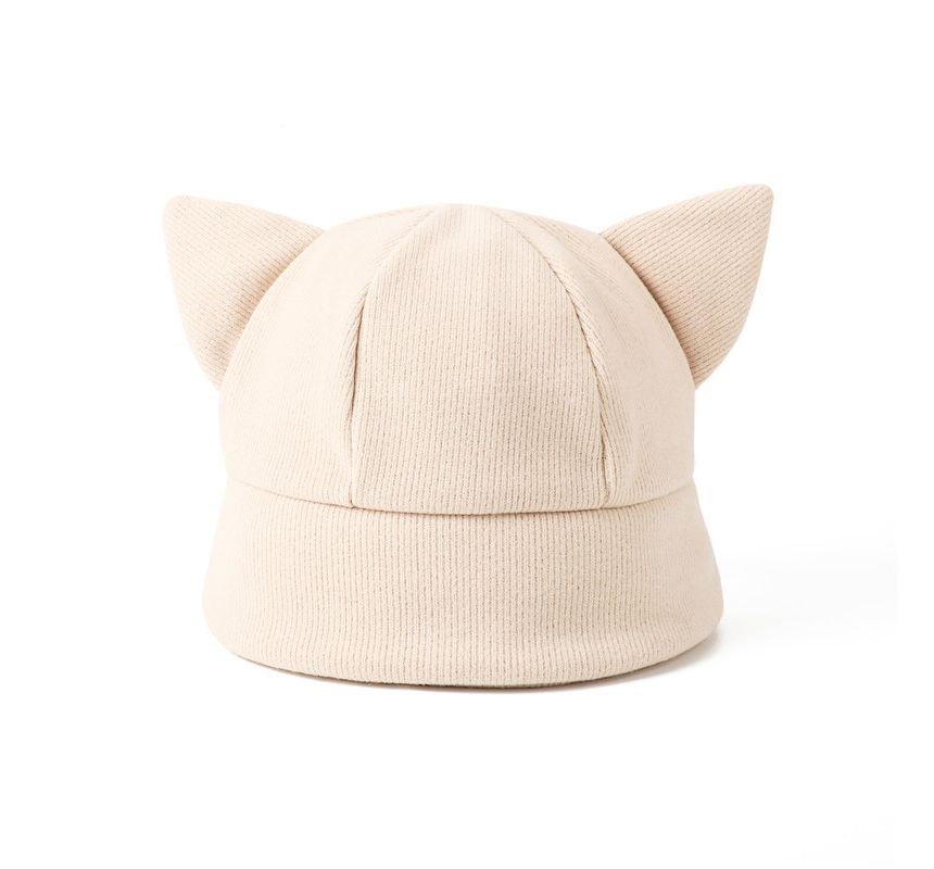 Knit Bucket Ear Cat Hat