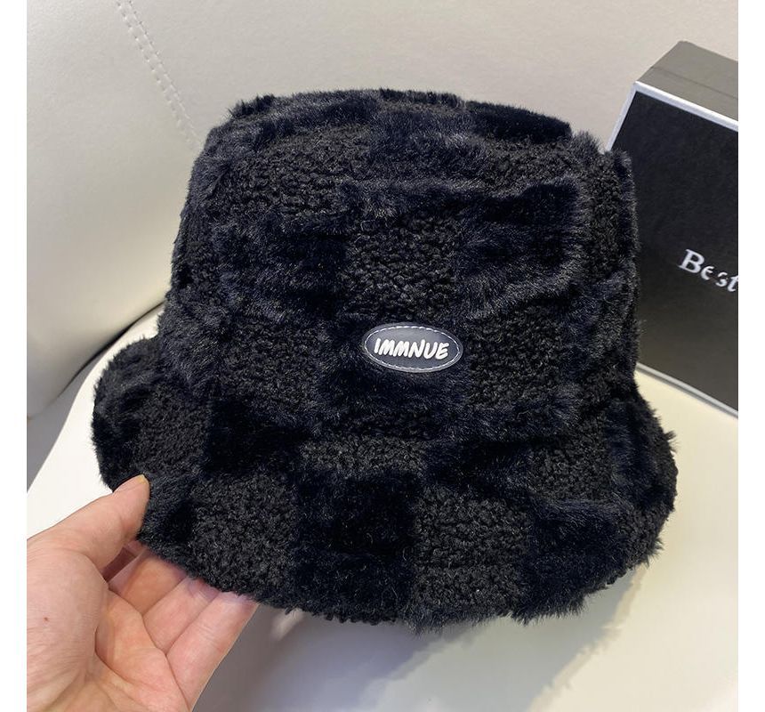 Sample Plain Fluffy Bucket Hat