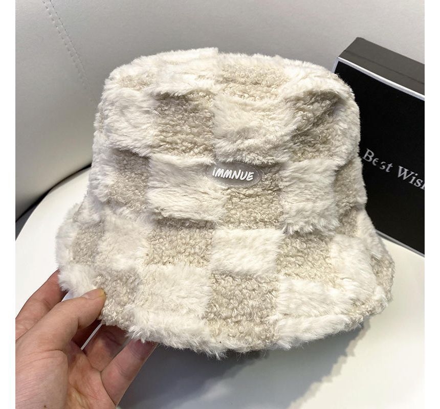Sample Plain Fluffy Bucket Hat