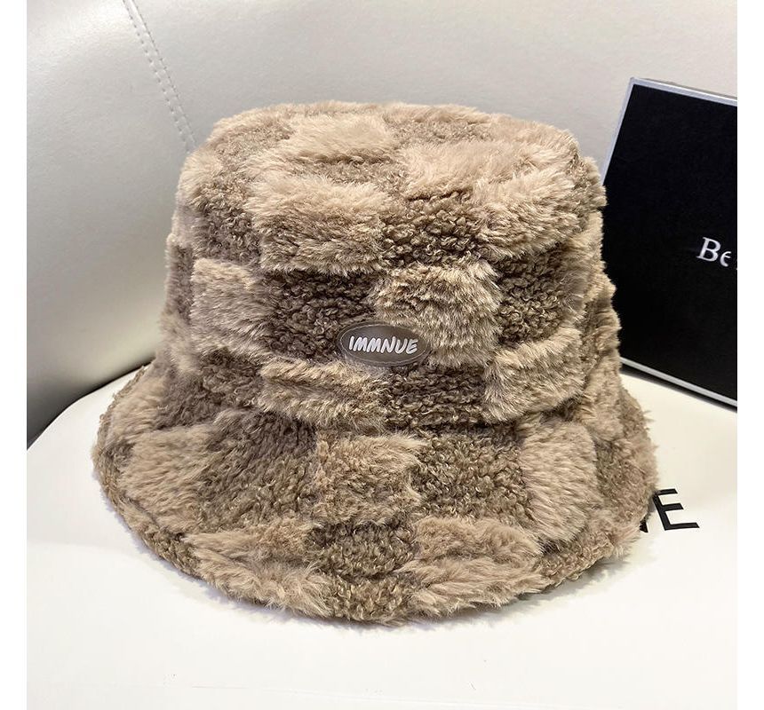 Sample Plain Fluffy Bucket Hat