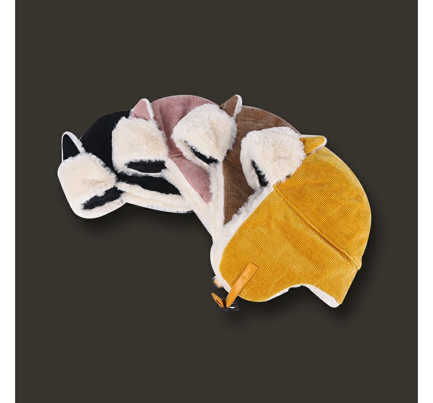 Hat Trapper Cat Chenille Ear