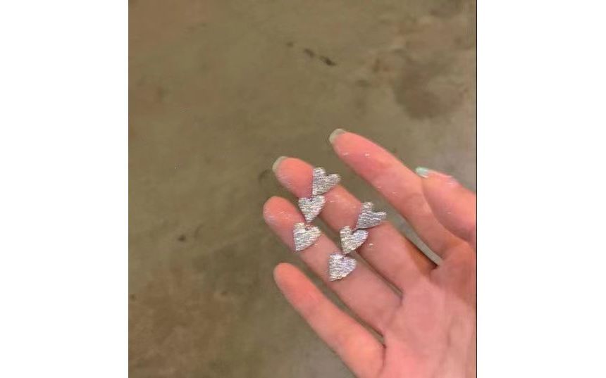 Heart Alloy Earring Dangle