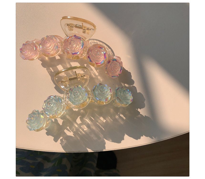 Sample Iridescent Rose Hair Claw