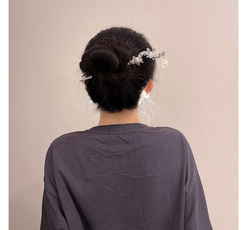 Alloy Hair Clip Faux Irregular Pearl