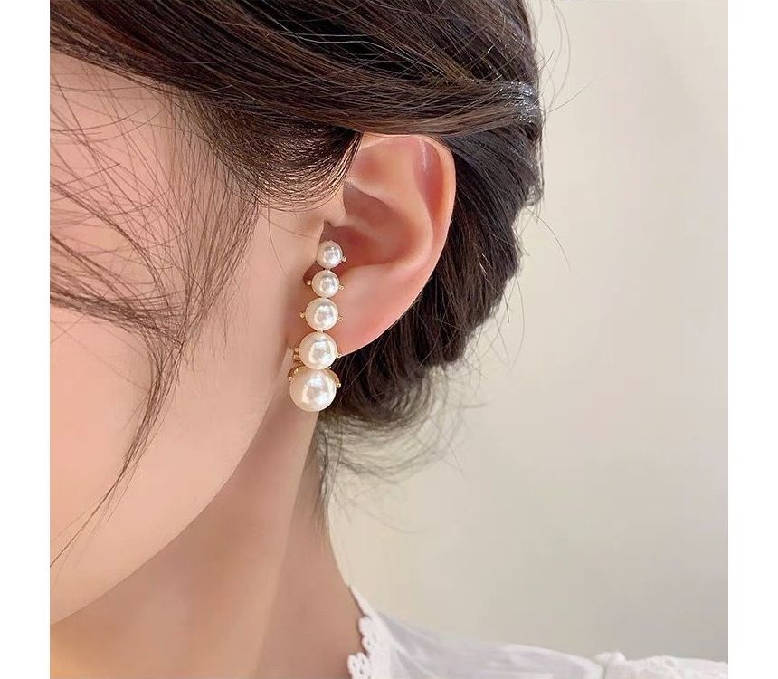 Alloy Earring Faux Pearl