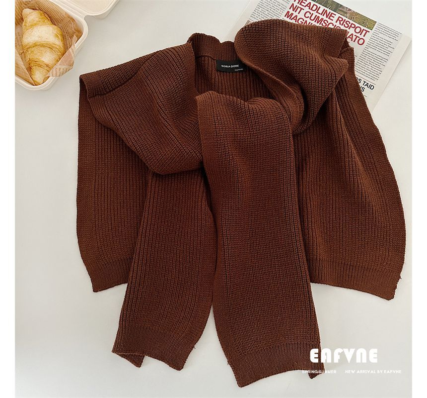 Plain Shawl Knit