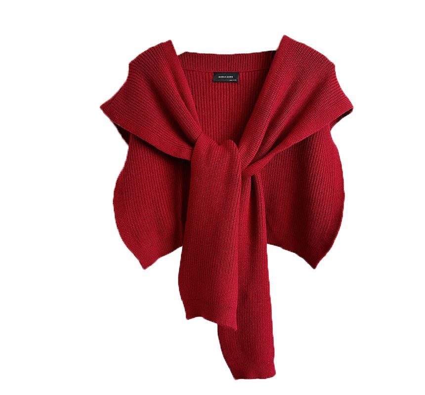 Plain Shawl Knit