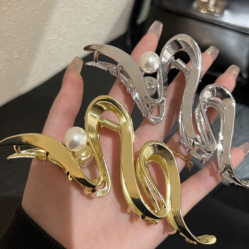 Hair Claw Pearl Faux