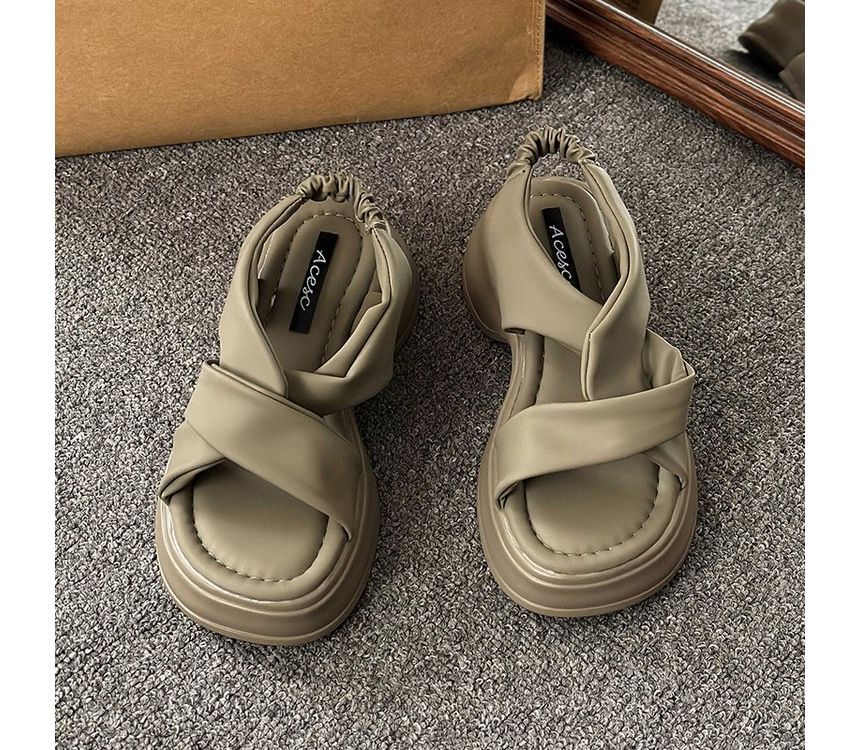 Sandals Knot Platform Slingback