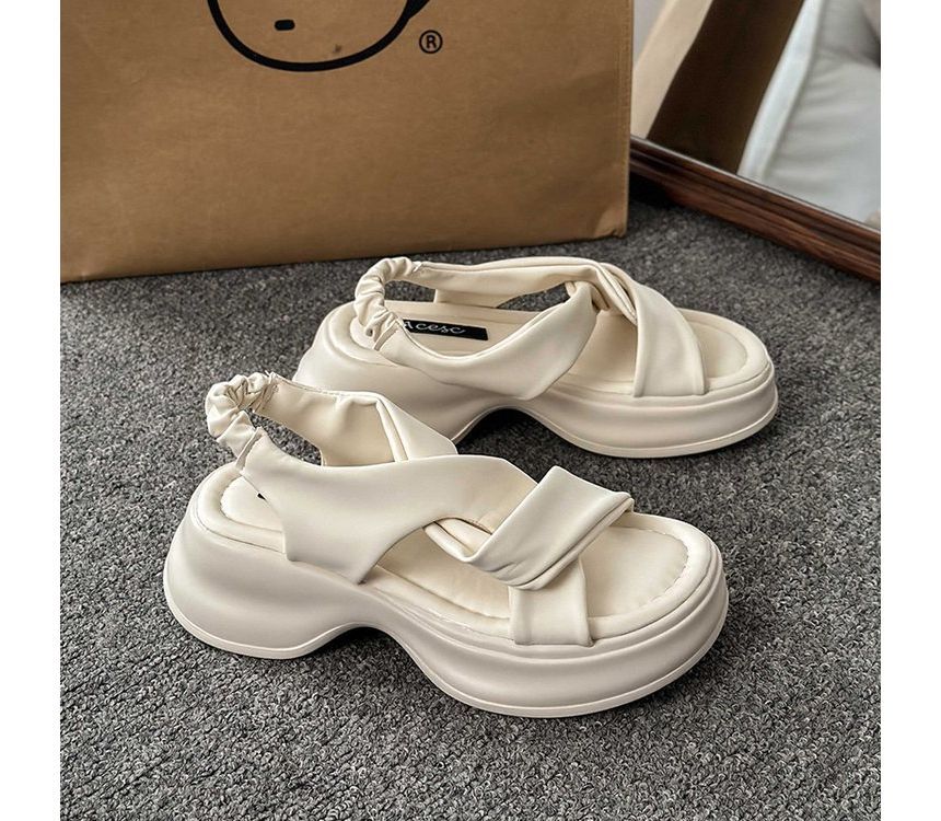 Sandals Knot Platform Slingback
