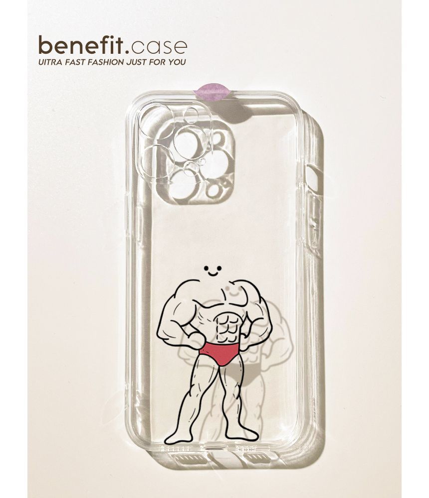 Muscle Man Transparent Phone Case