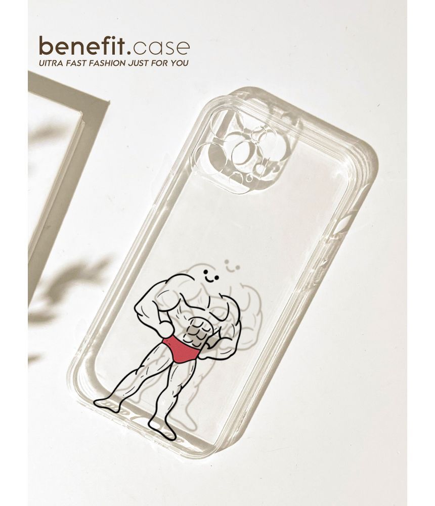 Muscle Man Transparent Phone Case