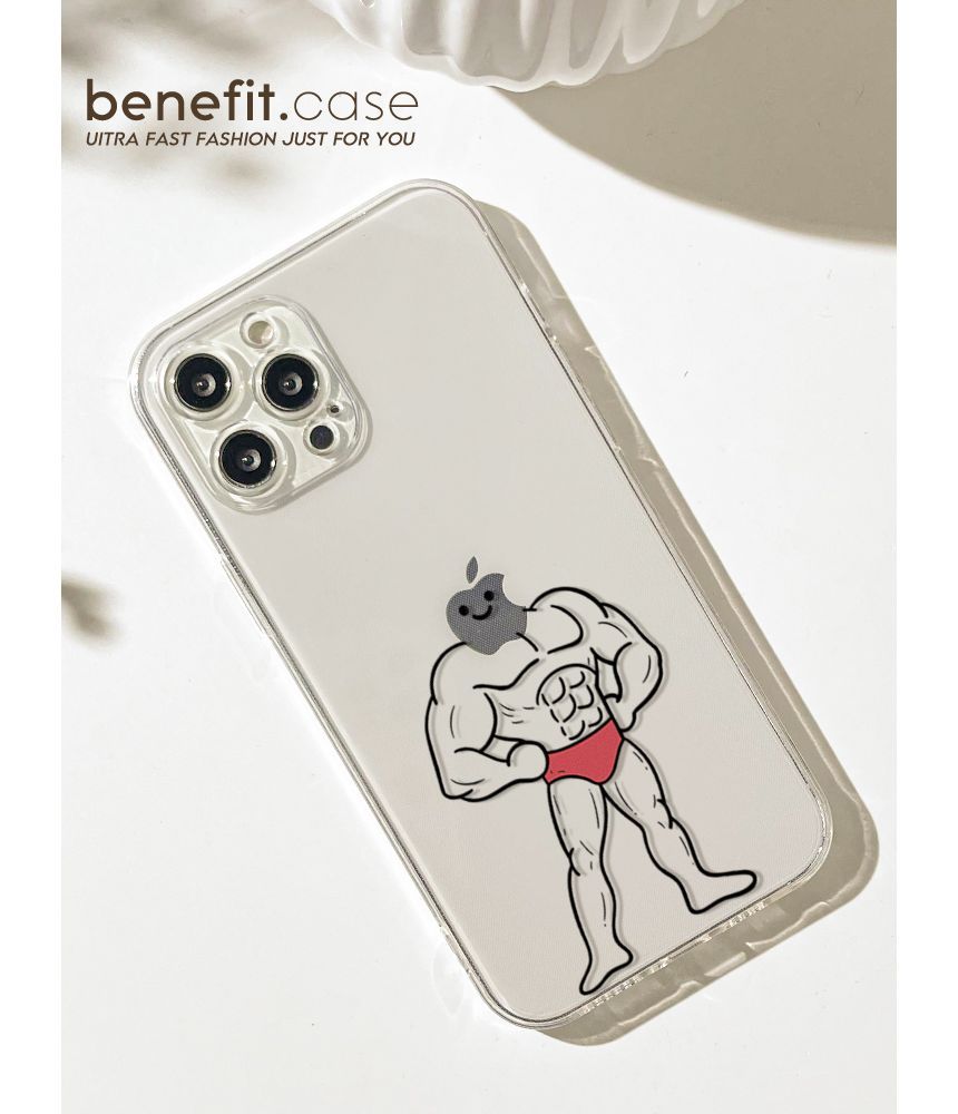Muscle Man Transparent Phone Case