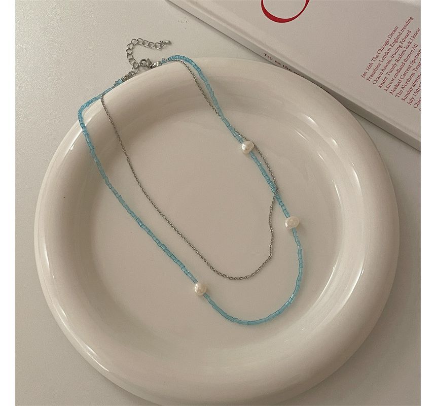 Pearl Choker Alloy Layered Faux