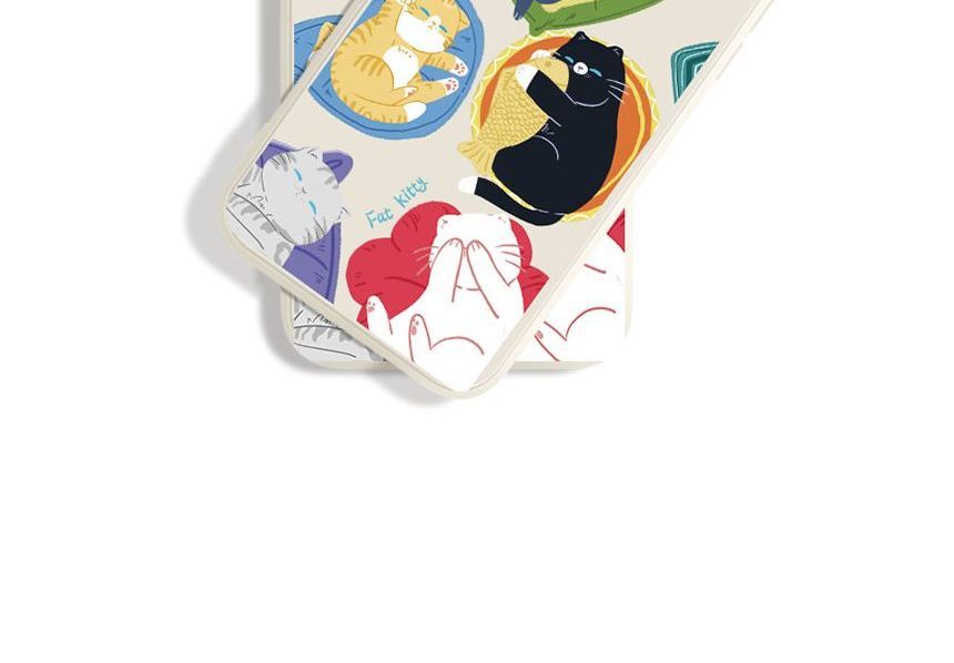 Sleeping Cat Print Phone Case