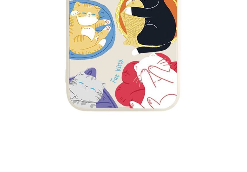 Sleeping Cat Print Phone Case